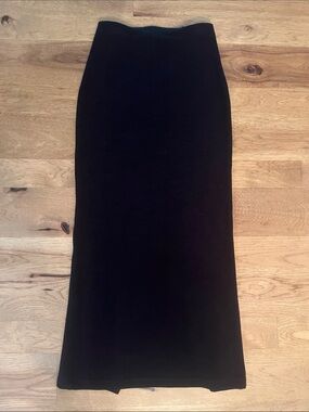 Vintage Forwear NY Black Column Skirt with back slit